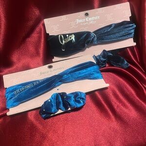 New Juicy Couture Velvet Headband Set